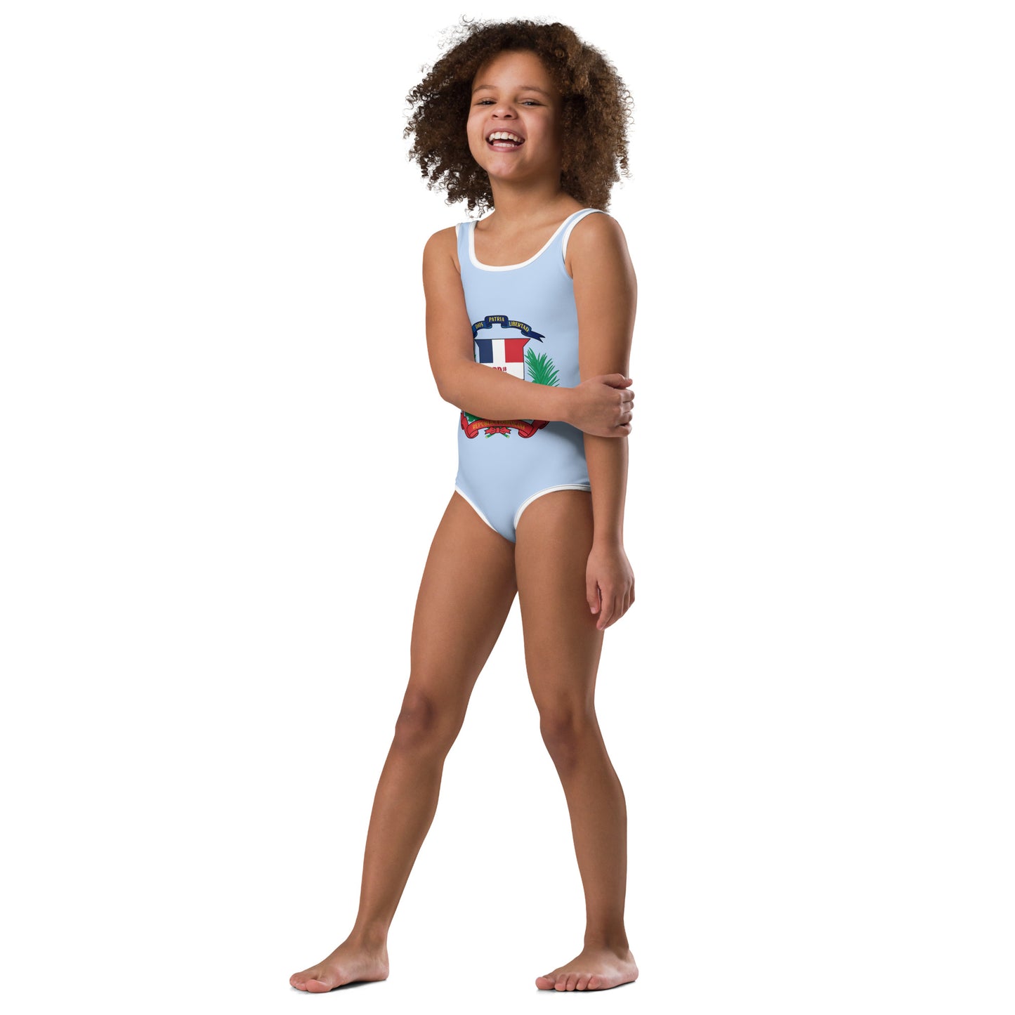 Maillot de bain pour enfant RD 1844 Seal All-Over Print (bleu clair)