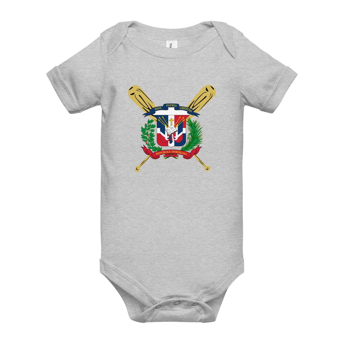 RD 1844 Baseball Seal Bébé combinaison à manches courtes