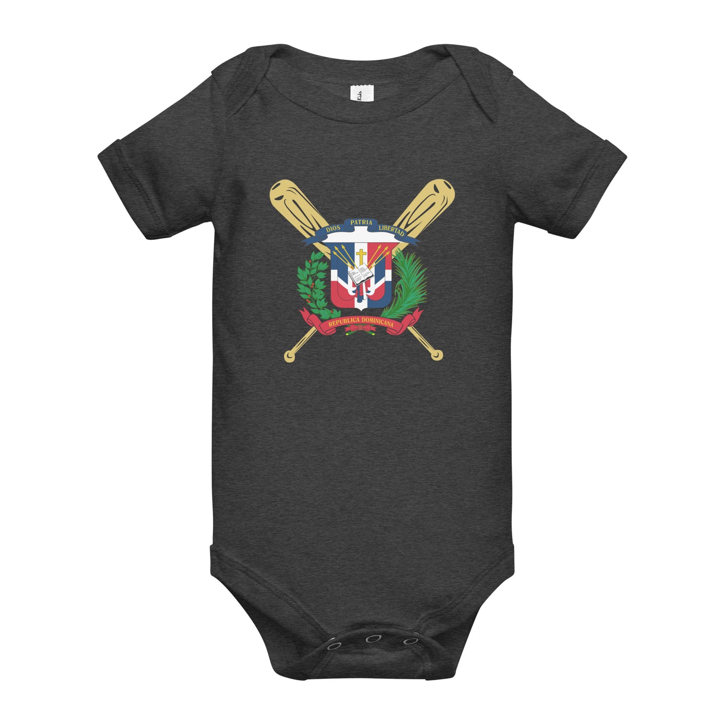 RD 1844 Baseball Seal Bébé combinaison à manches courtes