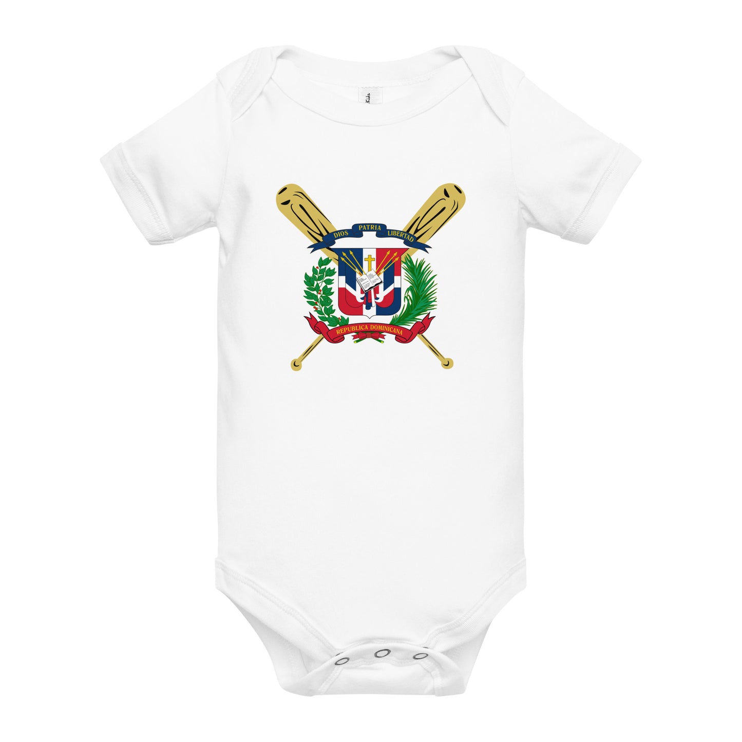 RD 1844 Baseball Seal Bébé combinaison à manches courtes