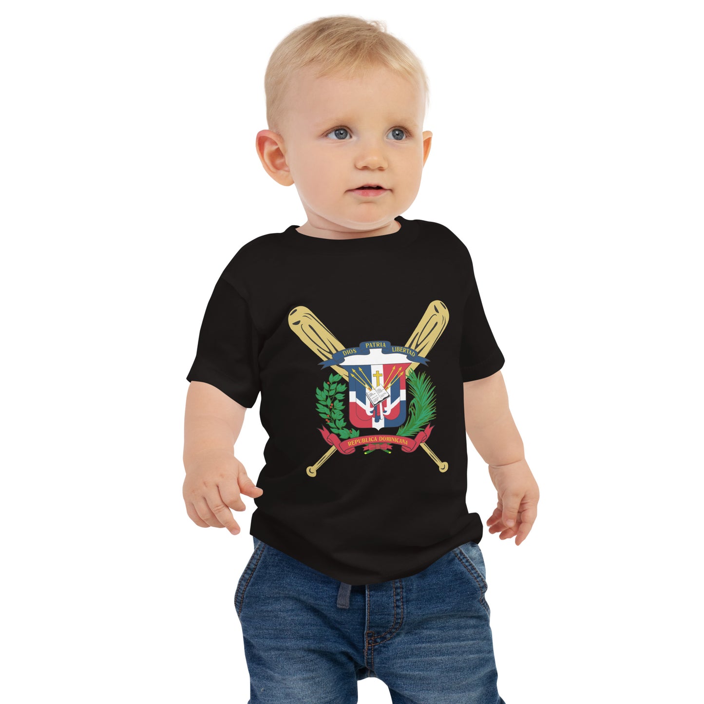 T-shirt à manches courtes pour bébé en jersey de baseball RD 1844
