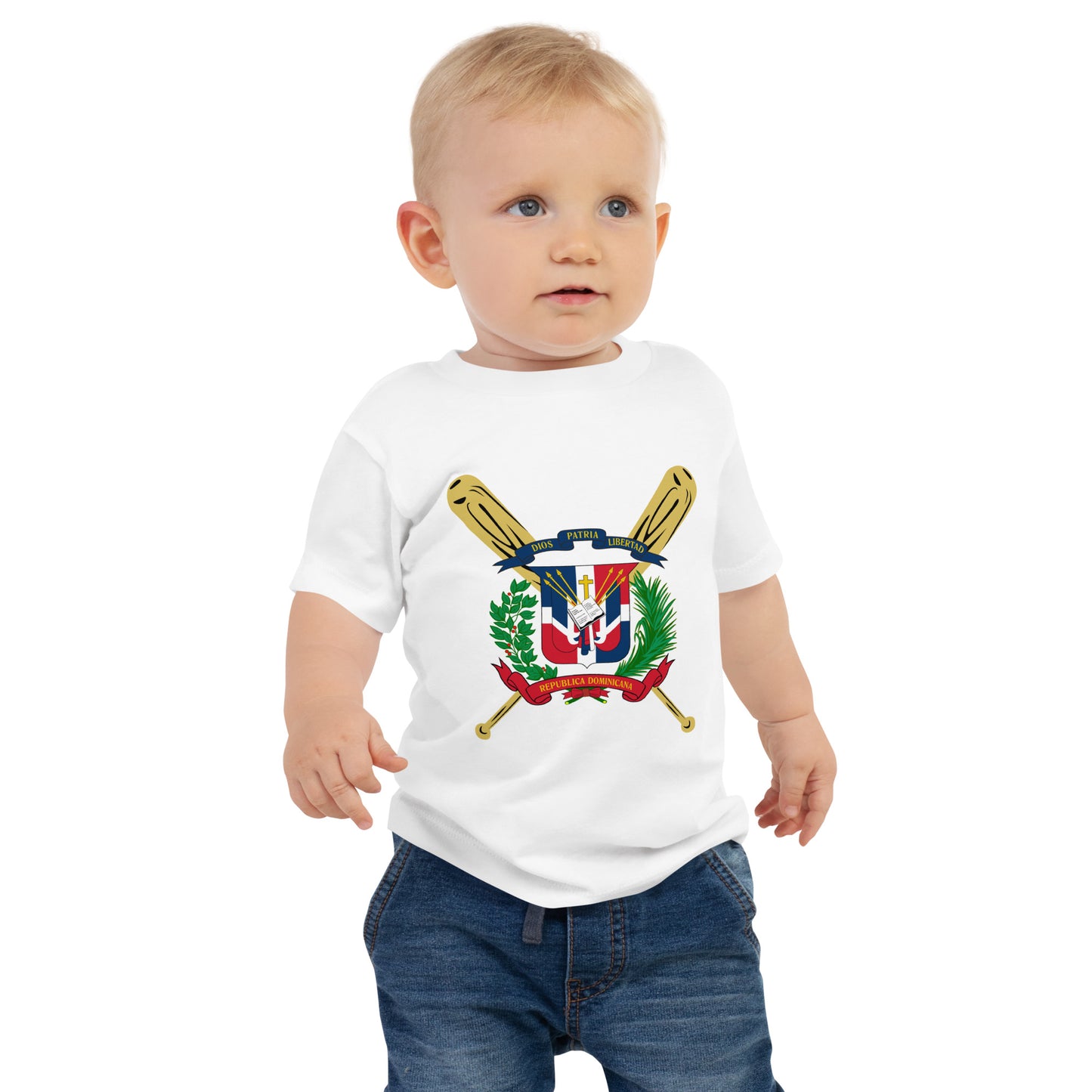 T-shirt à manches courtes pour bébé en jersey de baseball RD 1844