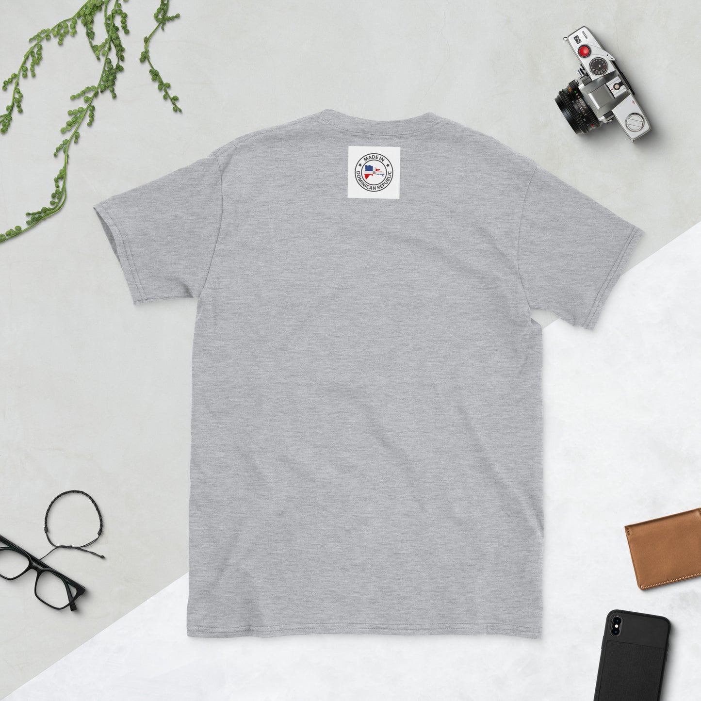 T-shirt unisexe à manches courtes avec logo de baseball RD 1844