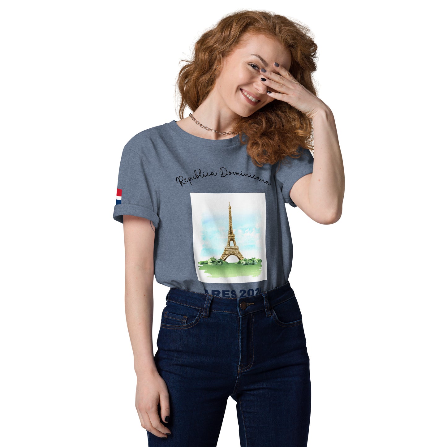 T-shirt unisexe en coton bio des Jeux Olympiques de Paris 2024 (LIGHT-SP)