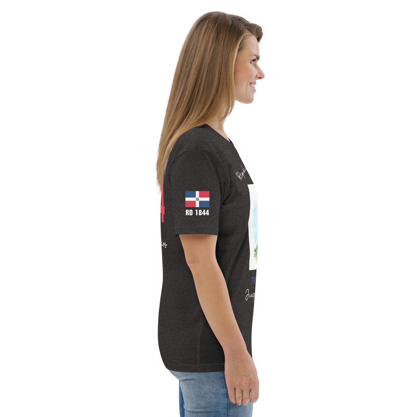 T-shirt unisexe en coton biologique des Jeux Olympiques de Paris 2024 (DARK-SP)