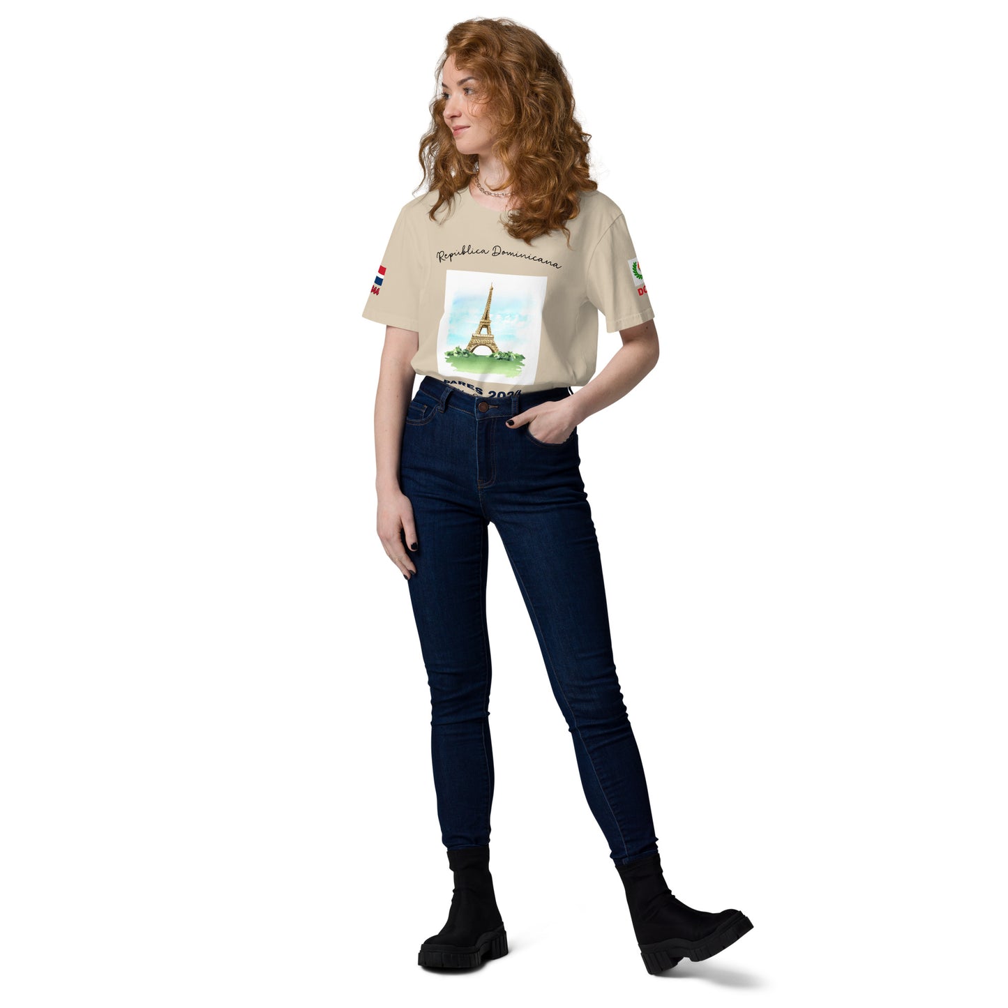 T-shirt unisexe en coton bio des Jeux Olympiques de Paris 2024 (LIGHT-SP)