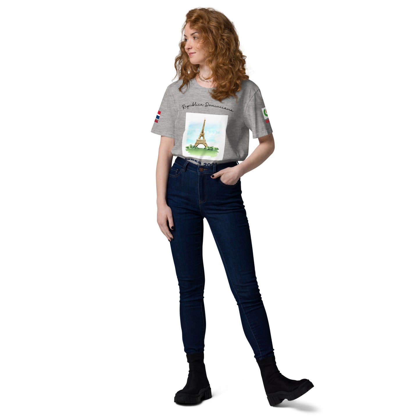 T-shirt unisexe en coton bio des Jeux Olympiques de Paris 2024 (LIGHT-SP)