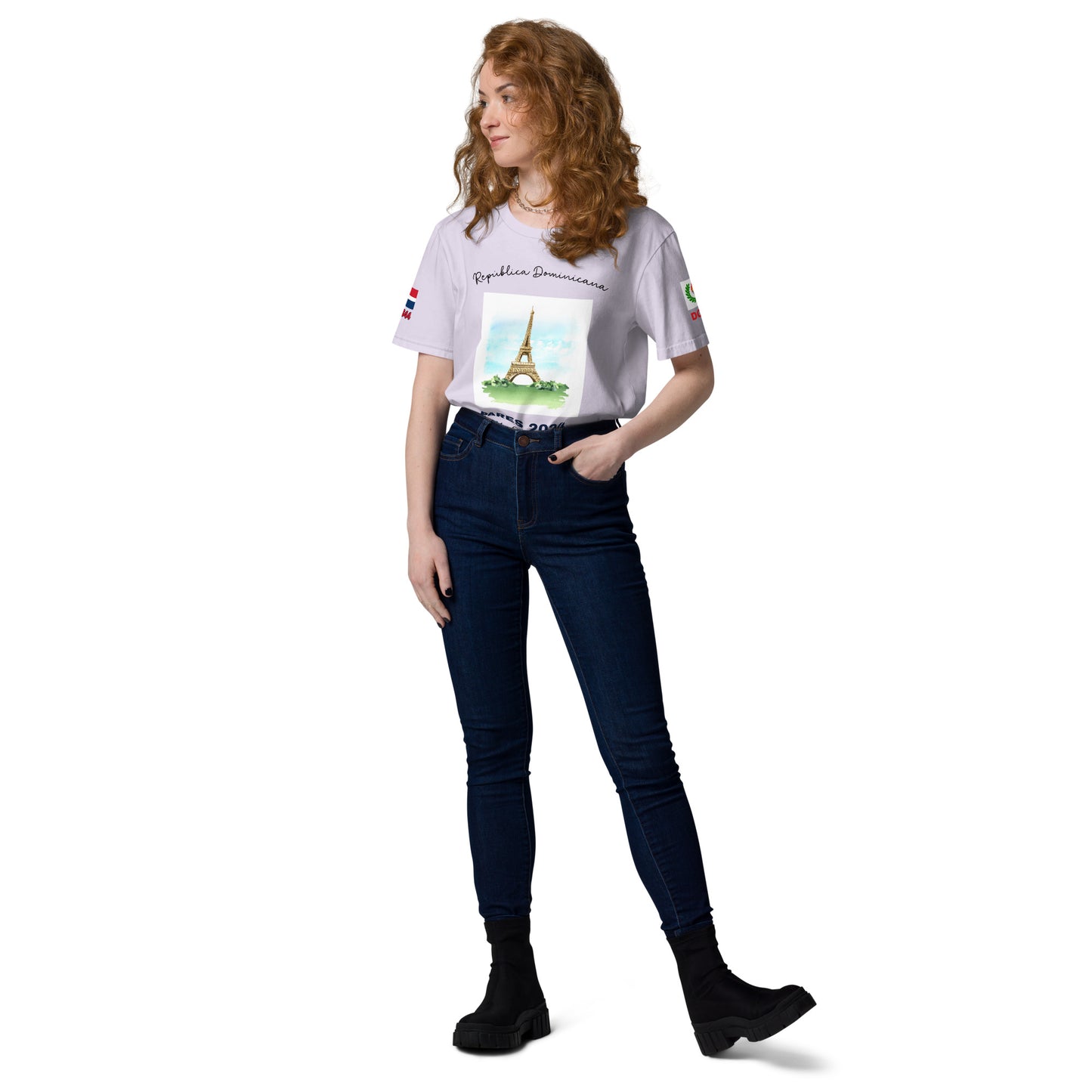 T-shirt unisexe en coton bio des Jeux Olympiques de Paris 2024 (LIGHT-SP)