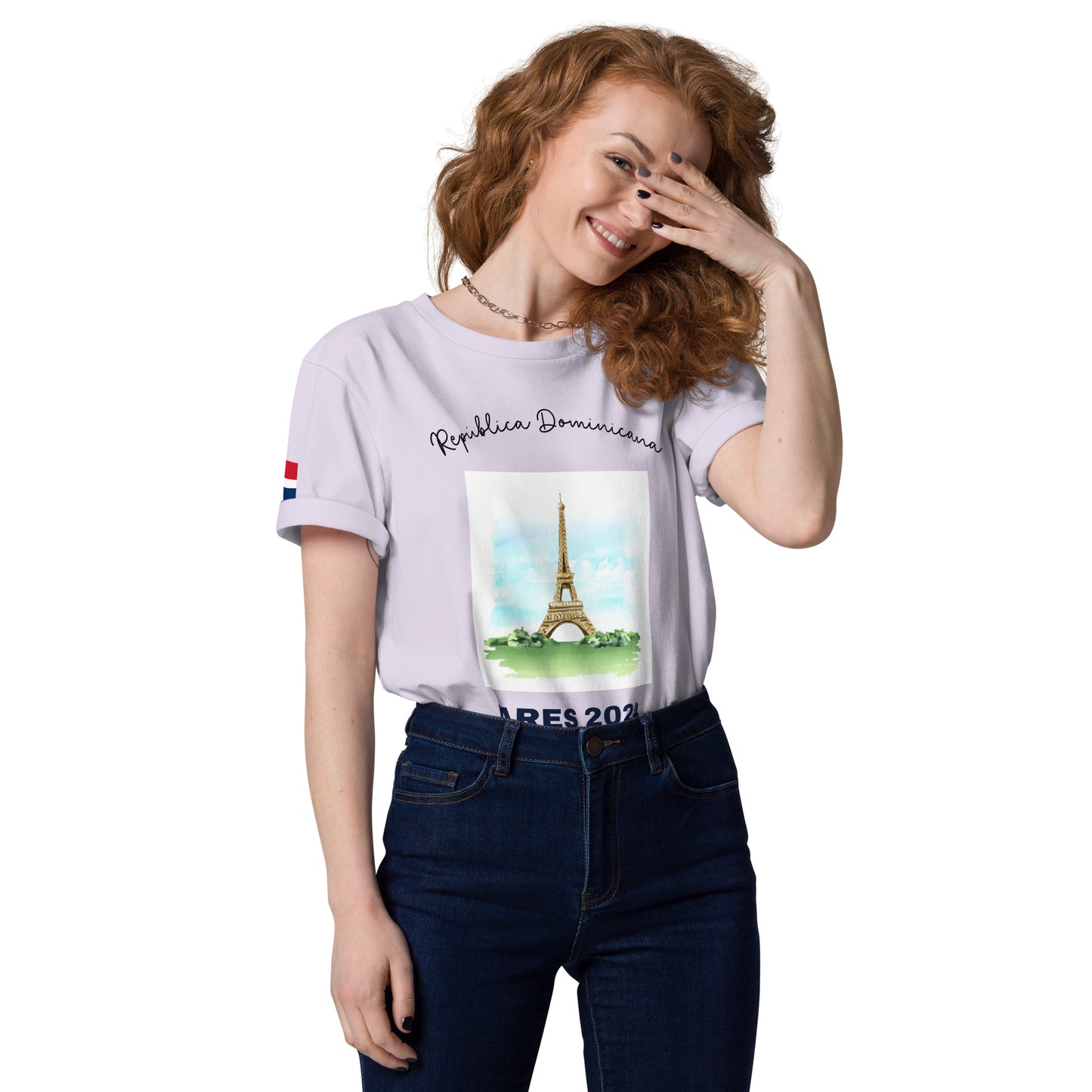T-shirt unisexe en coton bio des Jeux Olympiques de Paris 2024 (LIGHT-SP)