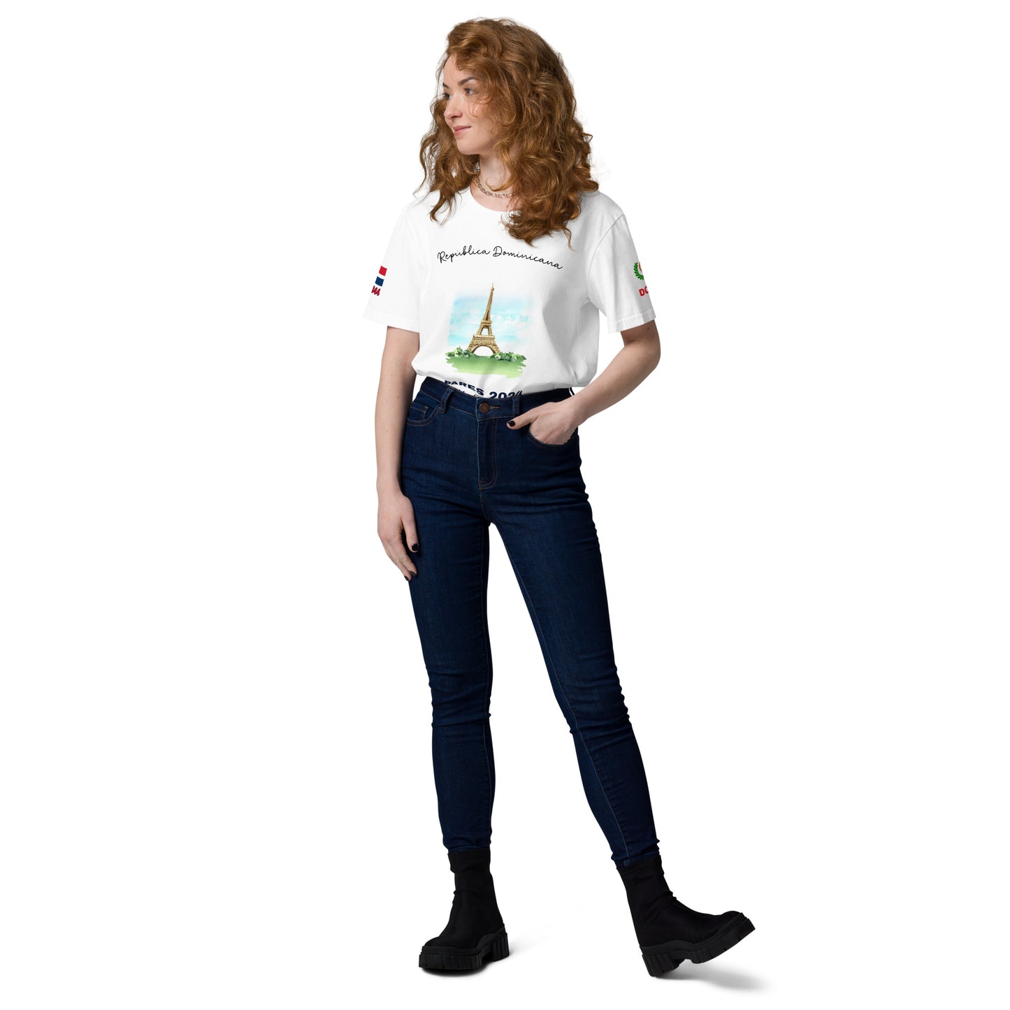 T-shirt unisexe en coton bio des Jeux Olympiques de Paris 2024 (LIGHT-SP)