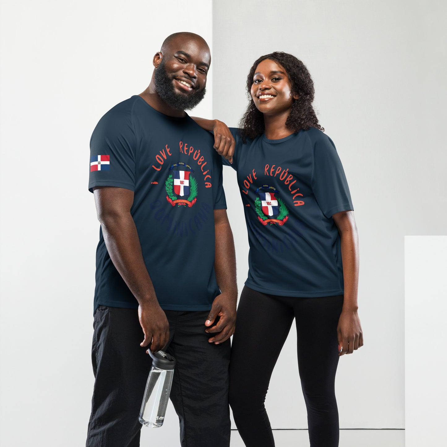 I Love República Dominicana Unisex sports Jersey