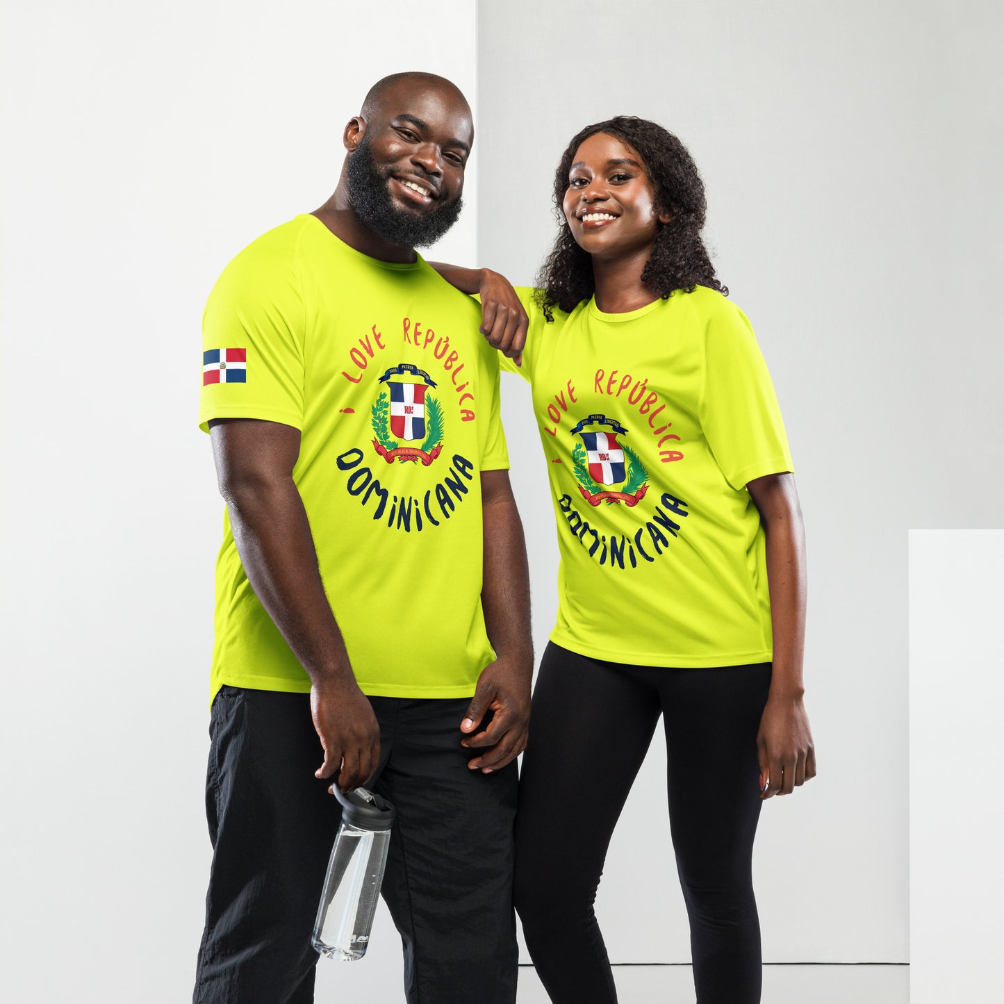 I Love República Dominicana Unisex sports Jersey