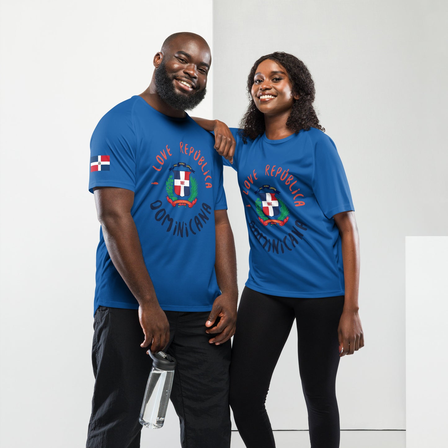 I Love República Dominicana Unisex sports Jersey