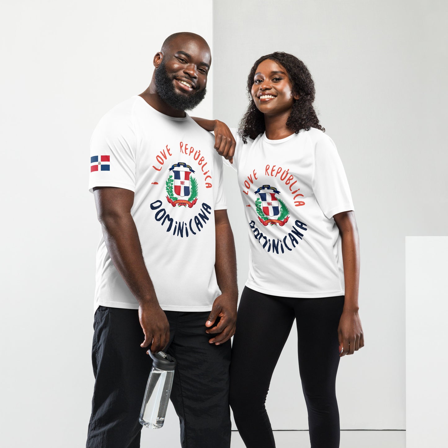 I Love República Dominicana Unisex sports Jersey