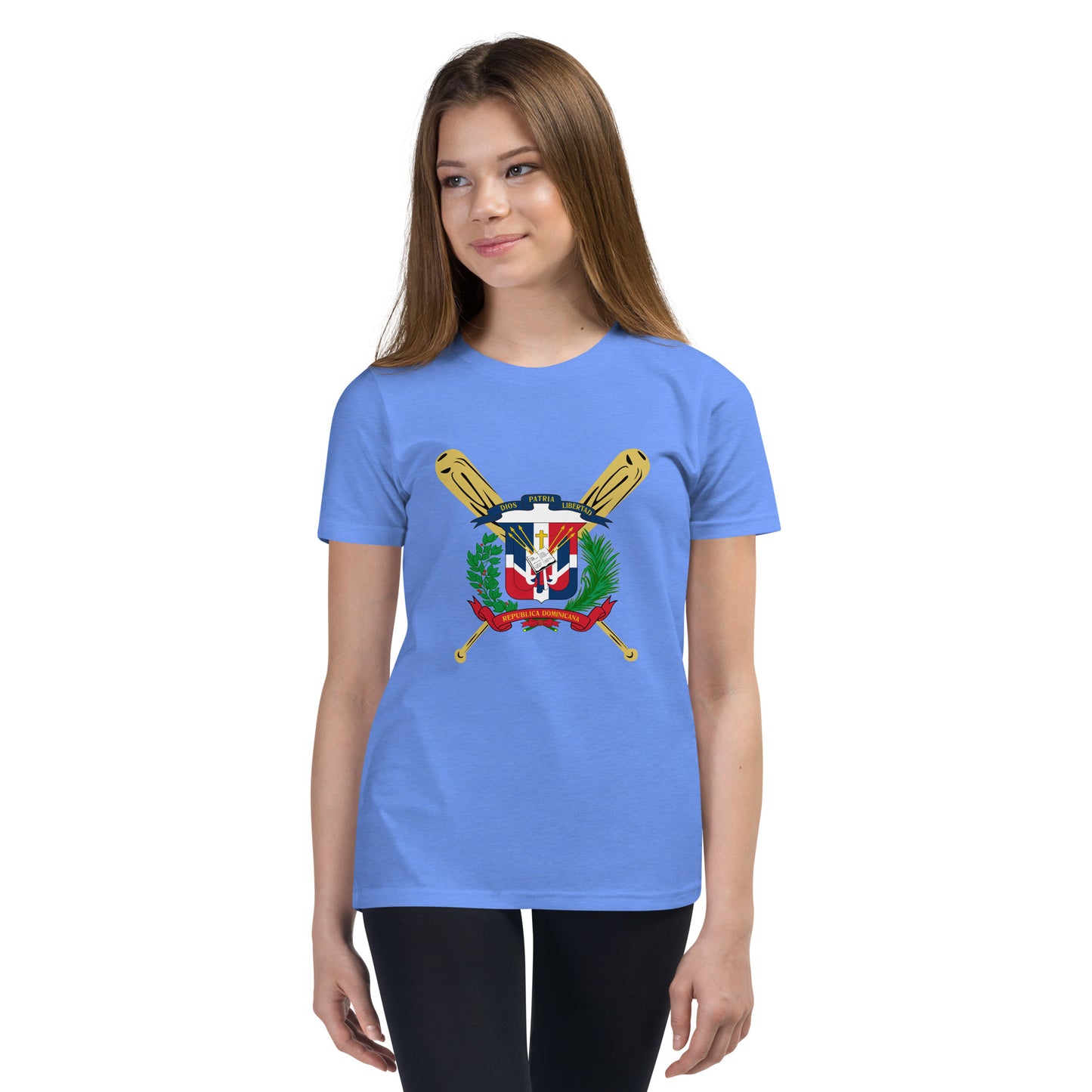 T-shirt à manches courtes pour jeunes avec logo de baseball RD 1844