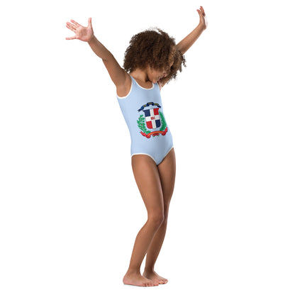 RD 1844 Seal All-Over Print Kids Swimsuit (Light-Blue)