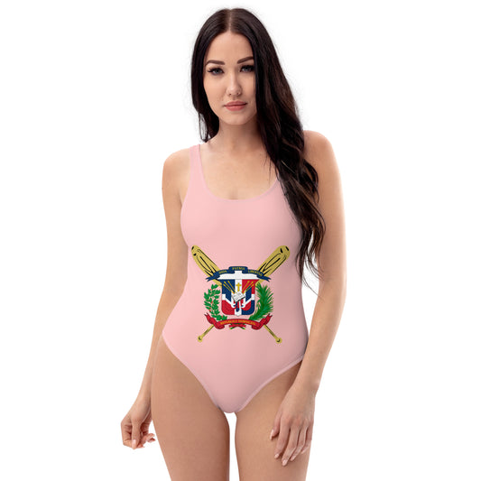 RD 1844 Baseball Seal One-Piece Swimsuit (Pink)