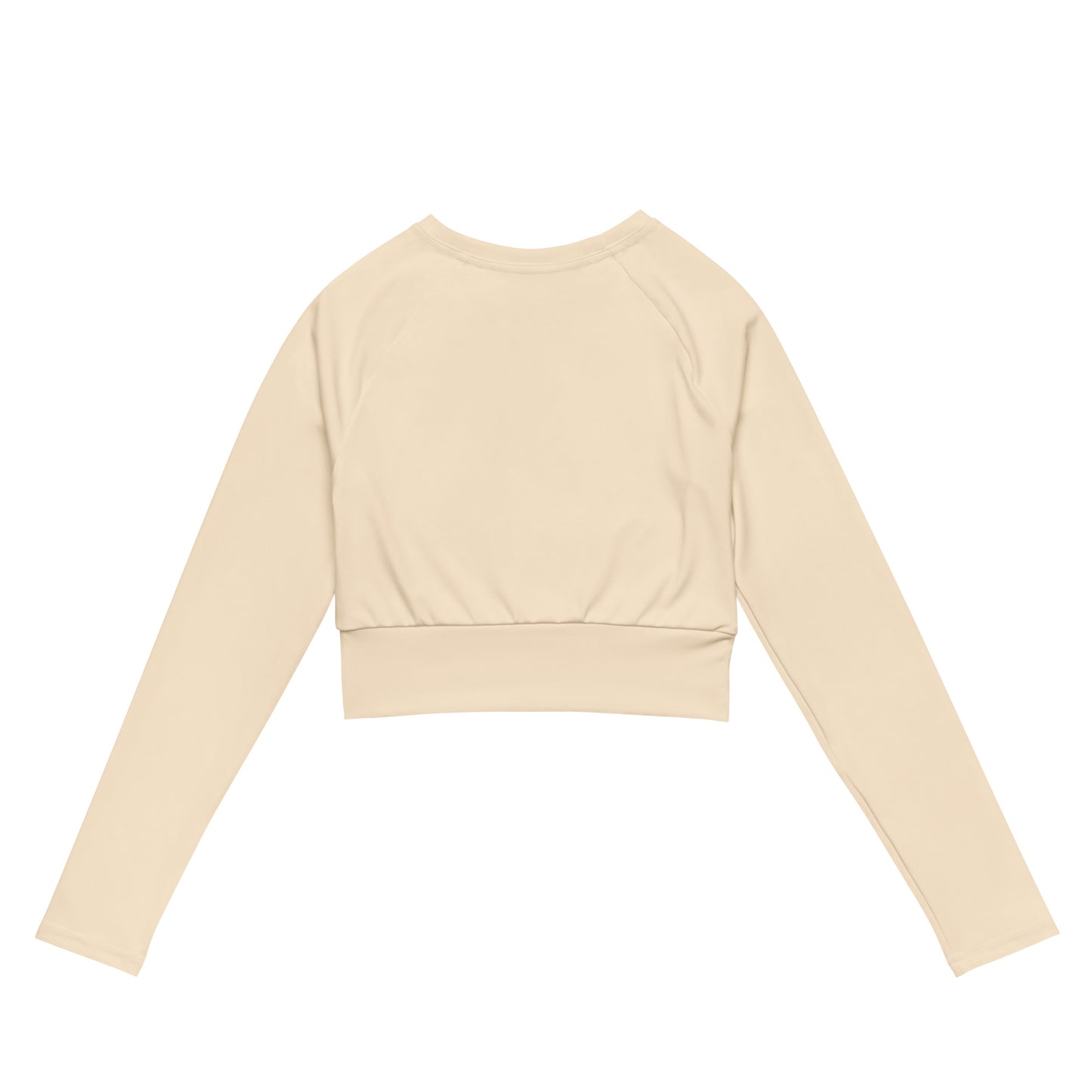 RD 1844 Baseball Seal Recycled long-sleeve crop top (Papaya Whip)