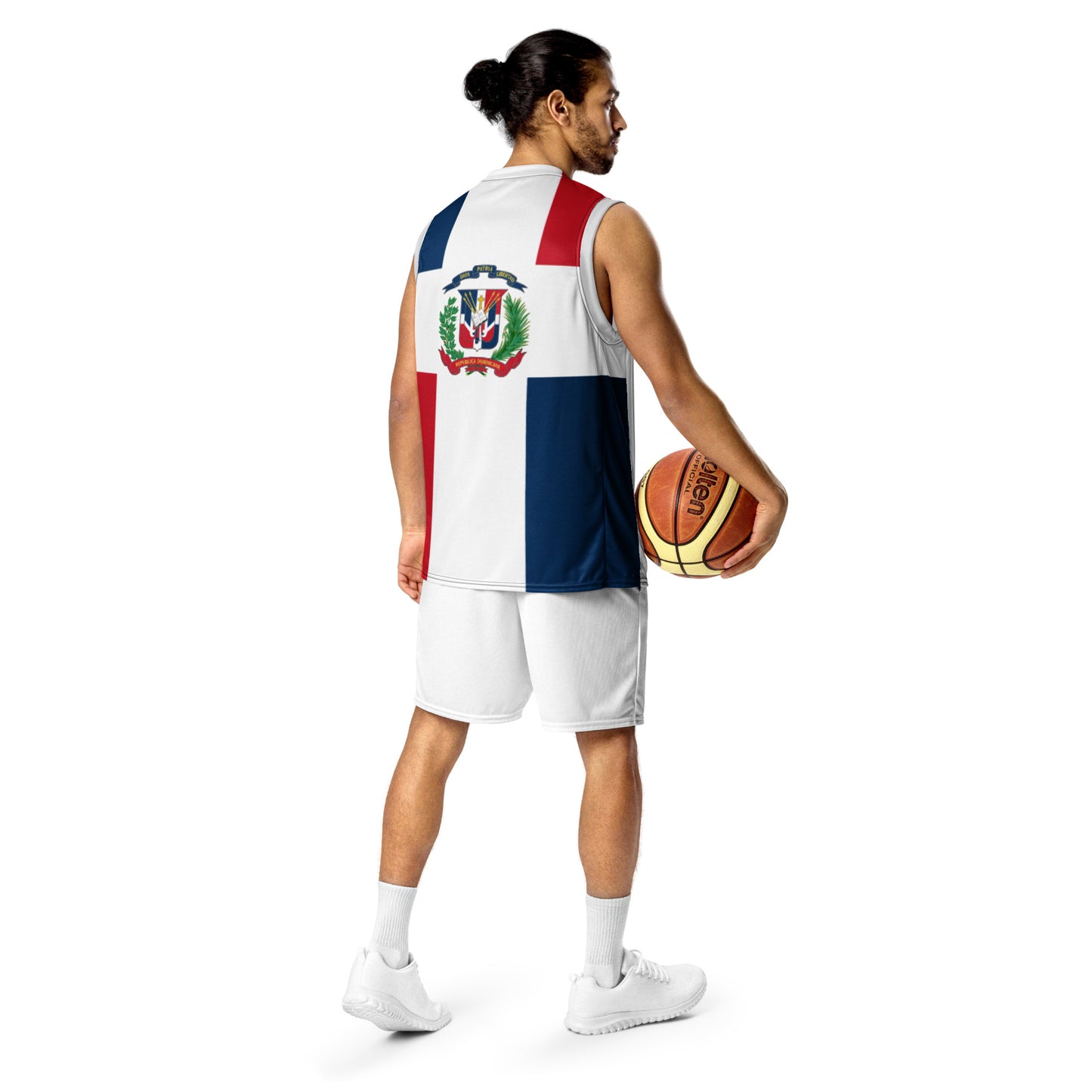 RD 1844 Seal/ Flag Recycled unisex Basketball Jersey (Grey)