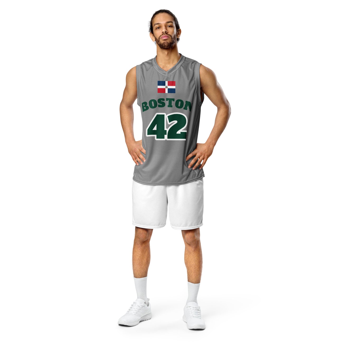 RD 1844-Boston/ NBA/ Finals 2024 Recycled unisex Basketball Jersey (Grey)