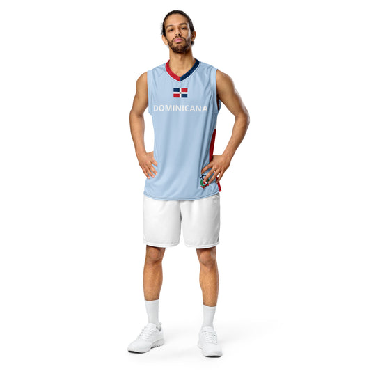 RD 1844 Seal/ Flag Recycled unisex Basketball Jersey (Light Blue)