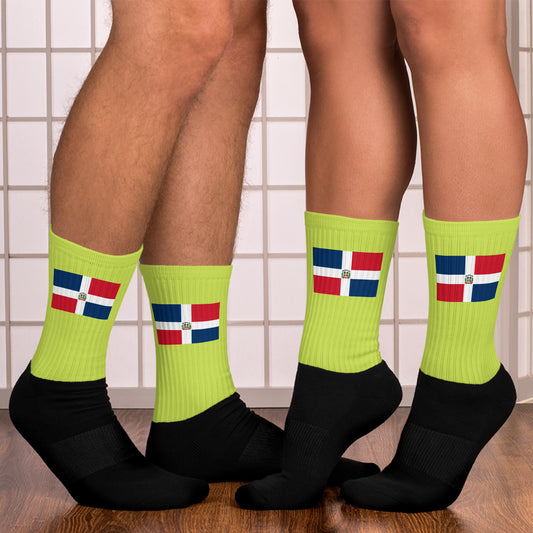 RD 1844 Flag Socks (Neon Green)