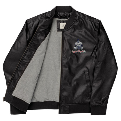 Blouson aviateur en cuir OV-SR (français)