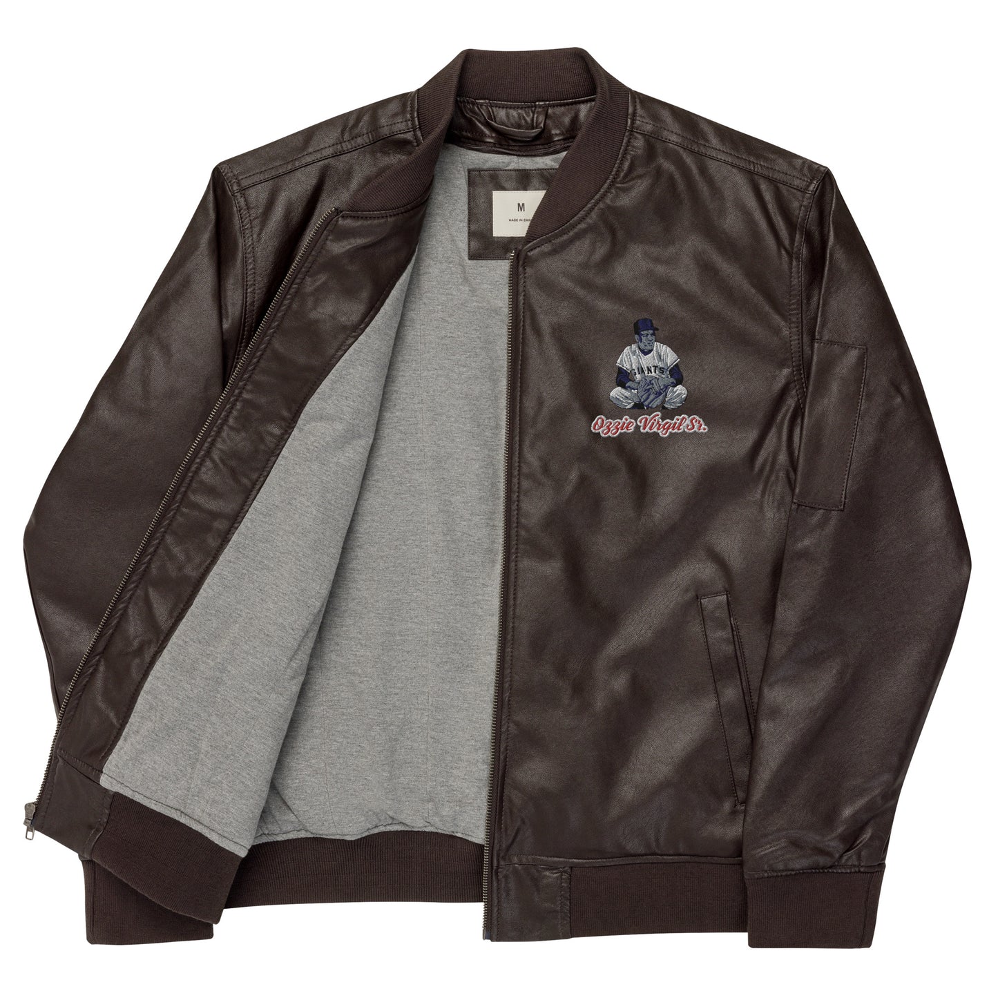 Blouson aviateur en cuir OV-SR (français)