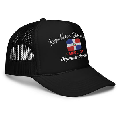 Casquette trucker en mousse des Jeux Olympiques de Paris 2024 (DARK-EN)