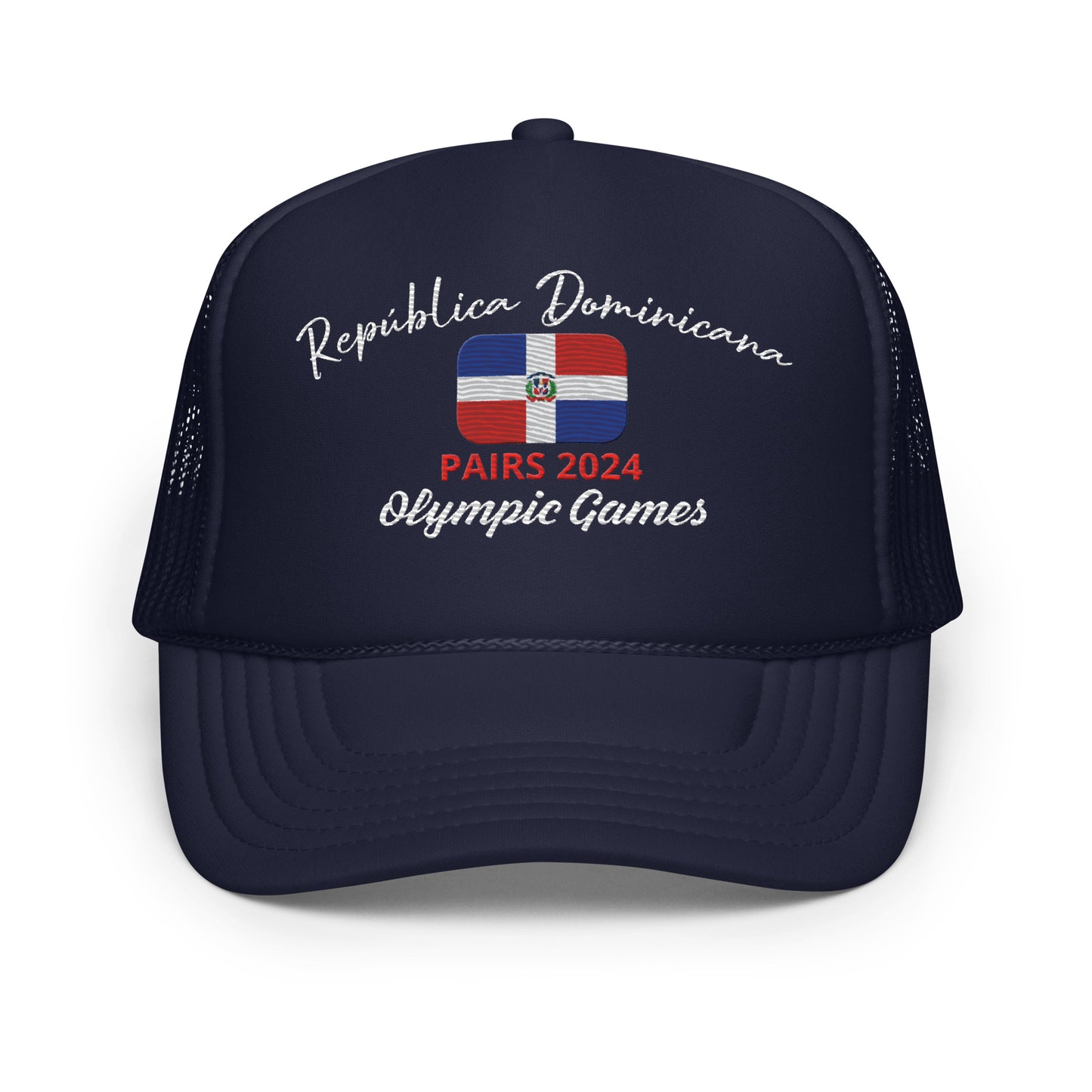 Casquette trucker en mousse des Jeux Olympiques de Paris 2024 (DARK-EN)