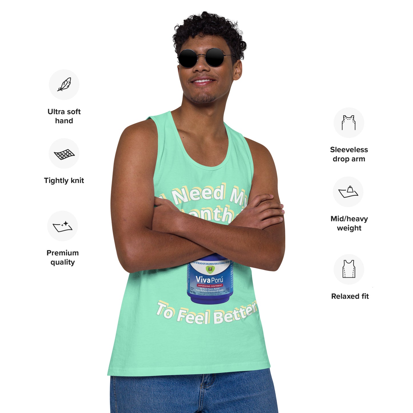 RD 1844 Menthol Men’s premium tank top