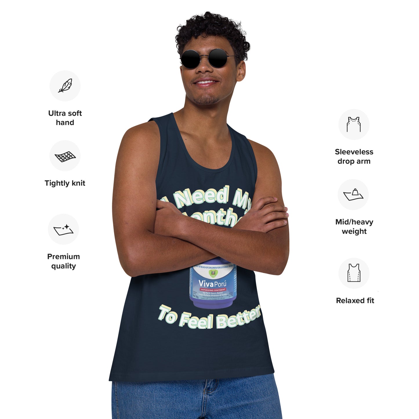 RD 1844 Menthol Men’s premium tank top