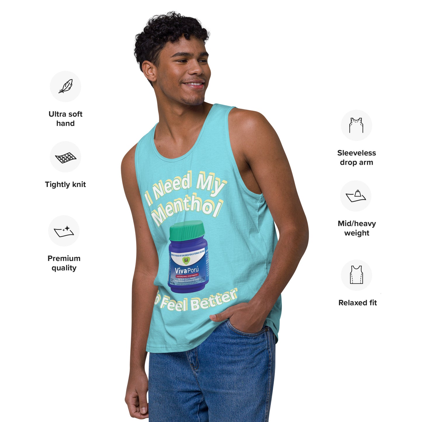 RD 1844 Menthol Men’s premium tank top