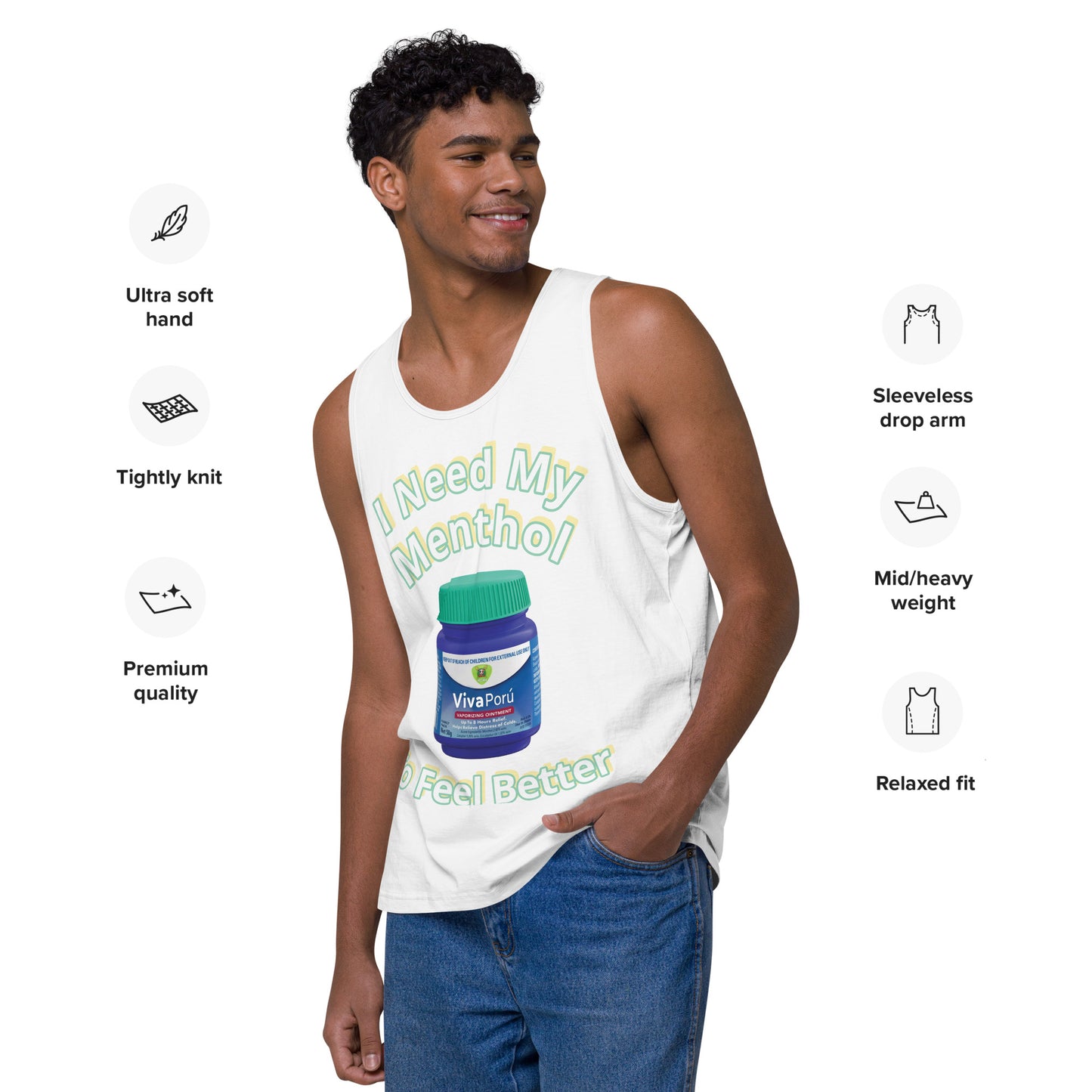 RD 1844 Menthol Men’s premium tank top