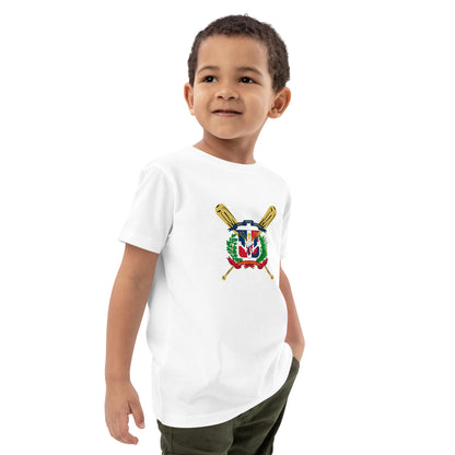 T-shirt en coton biologique pour enfants avec logo de baseball RD 1844