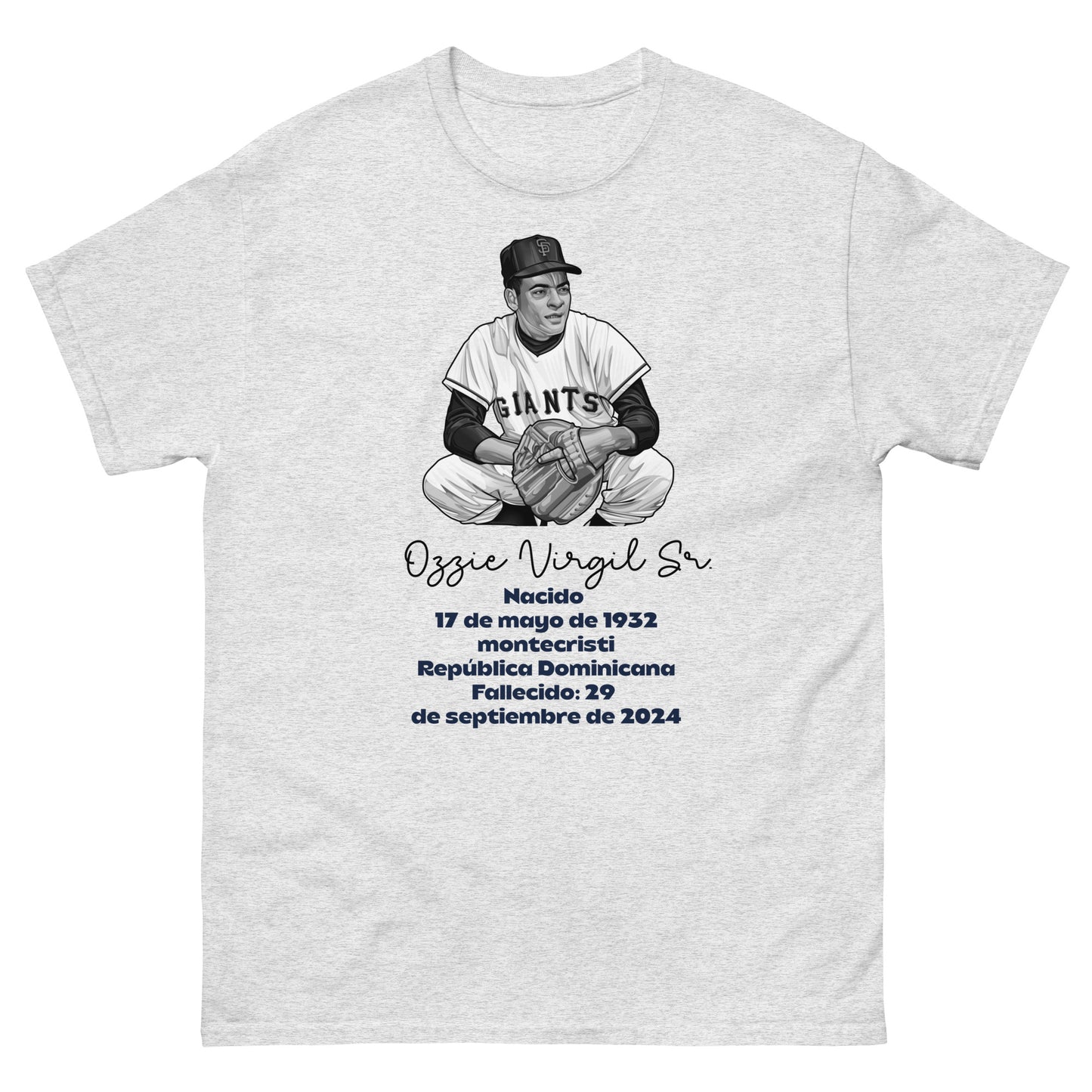 Memoria de Ozzie Virgil Sr. Camiseta clásica unisex (Español)