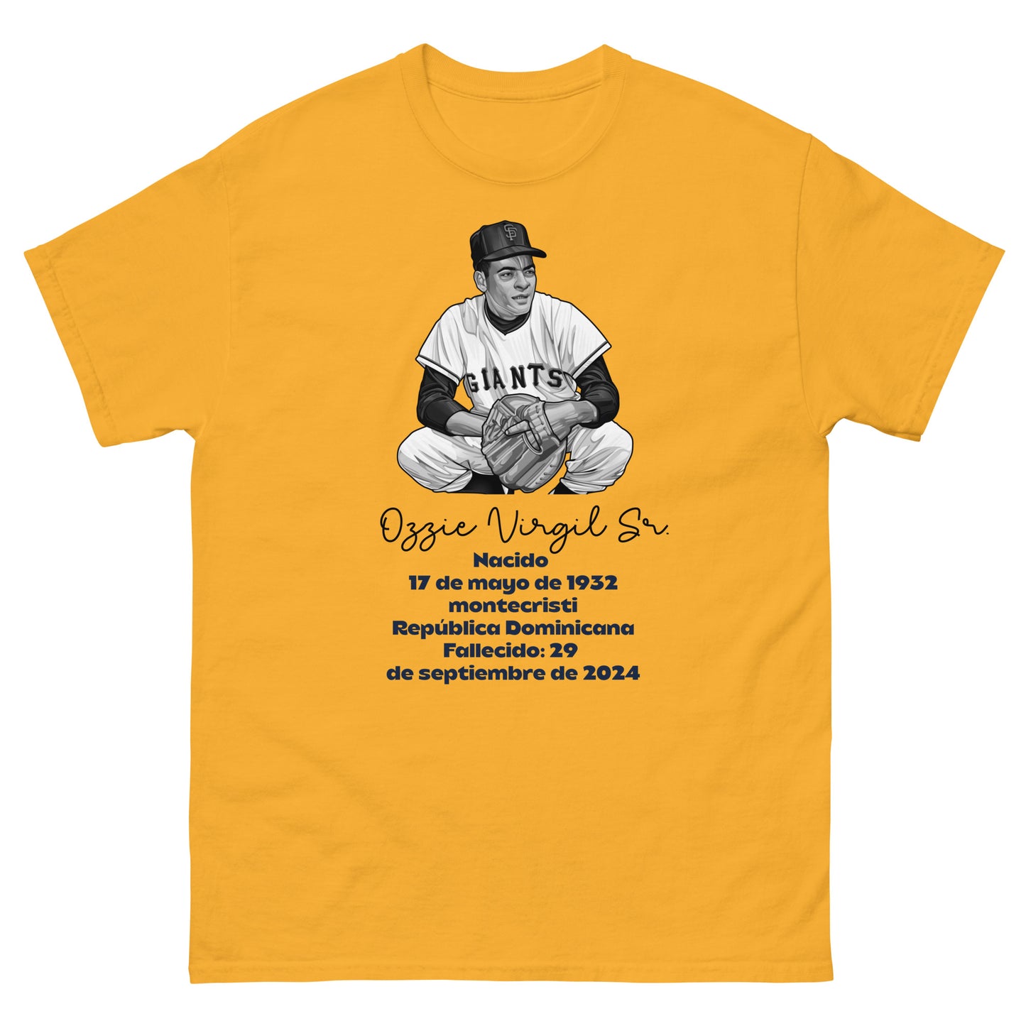 Memoria de Ozzie Virgil Sr. Camiseta clásica unisex (Español)