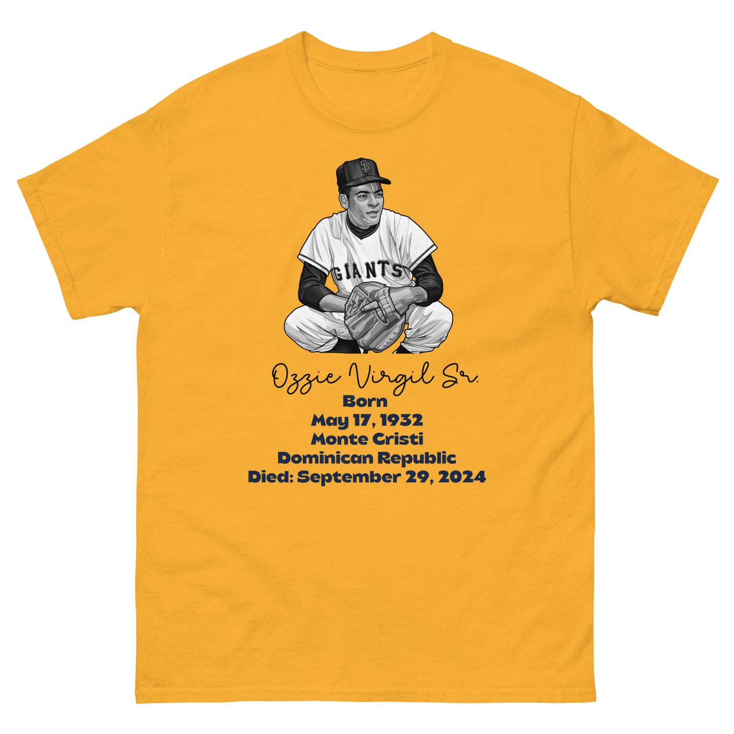 Memory of Ozzie Virgil Sr. Unisex classic tee (English)