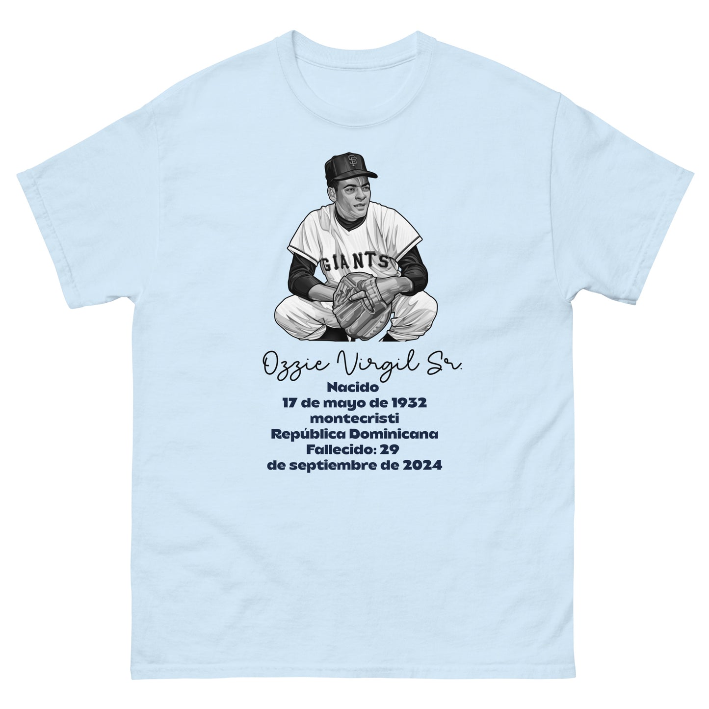 Memoria de Ozzie Virgil Sr. Camiseta clásica unisex (Español)