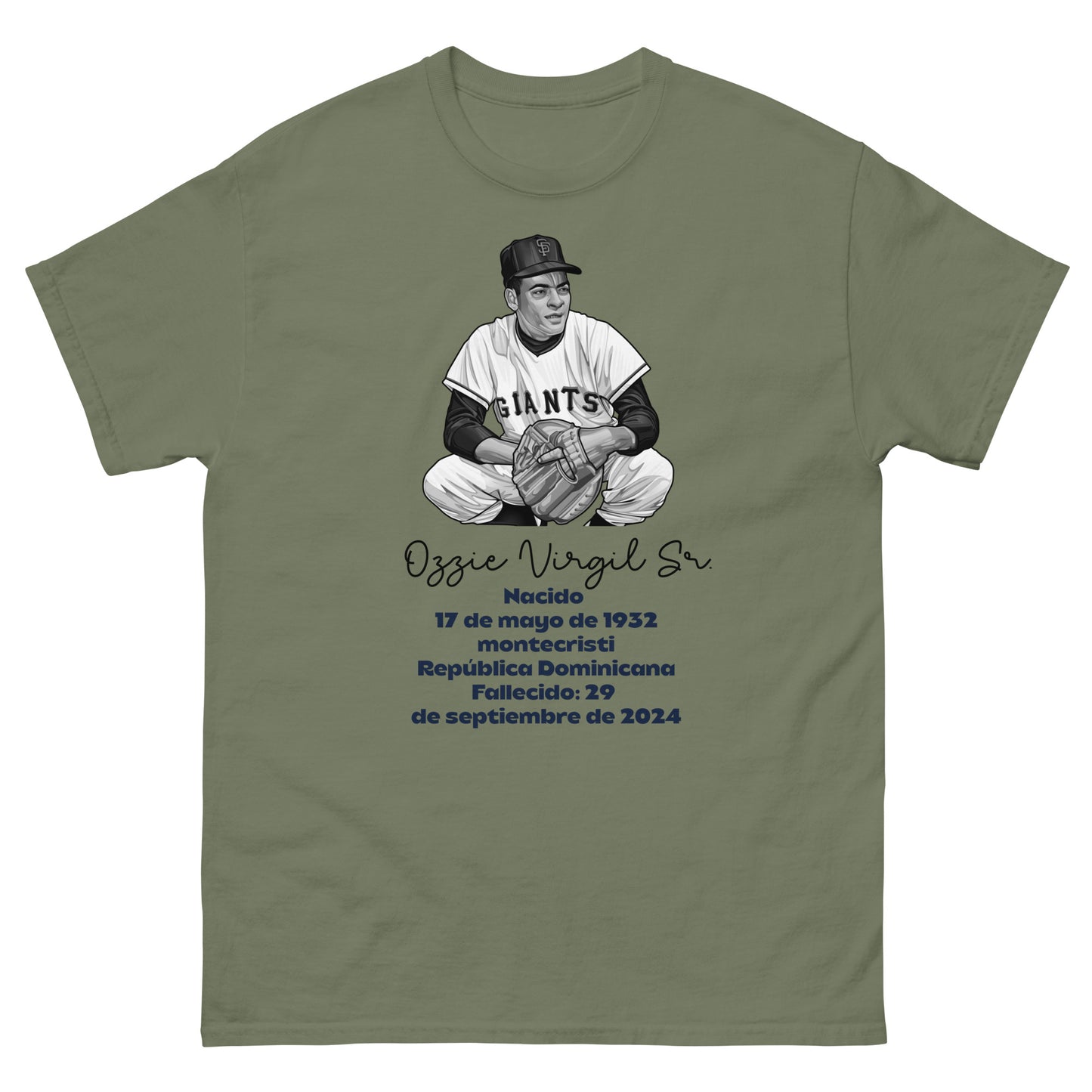 Memoria de Ozzie Virgil Sr. Camiseta clásica unisex (Español)