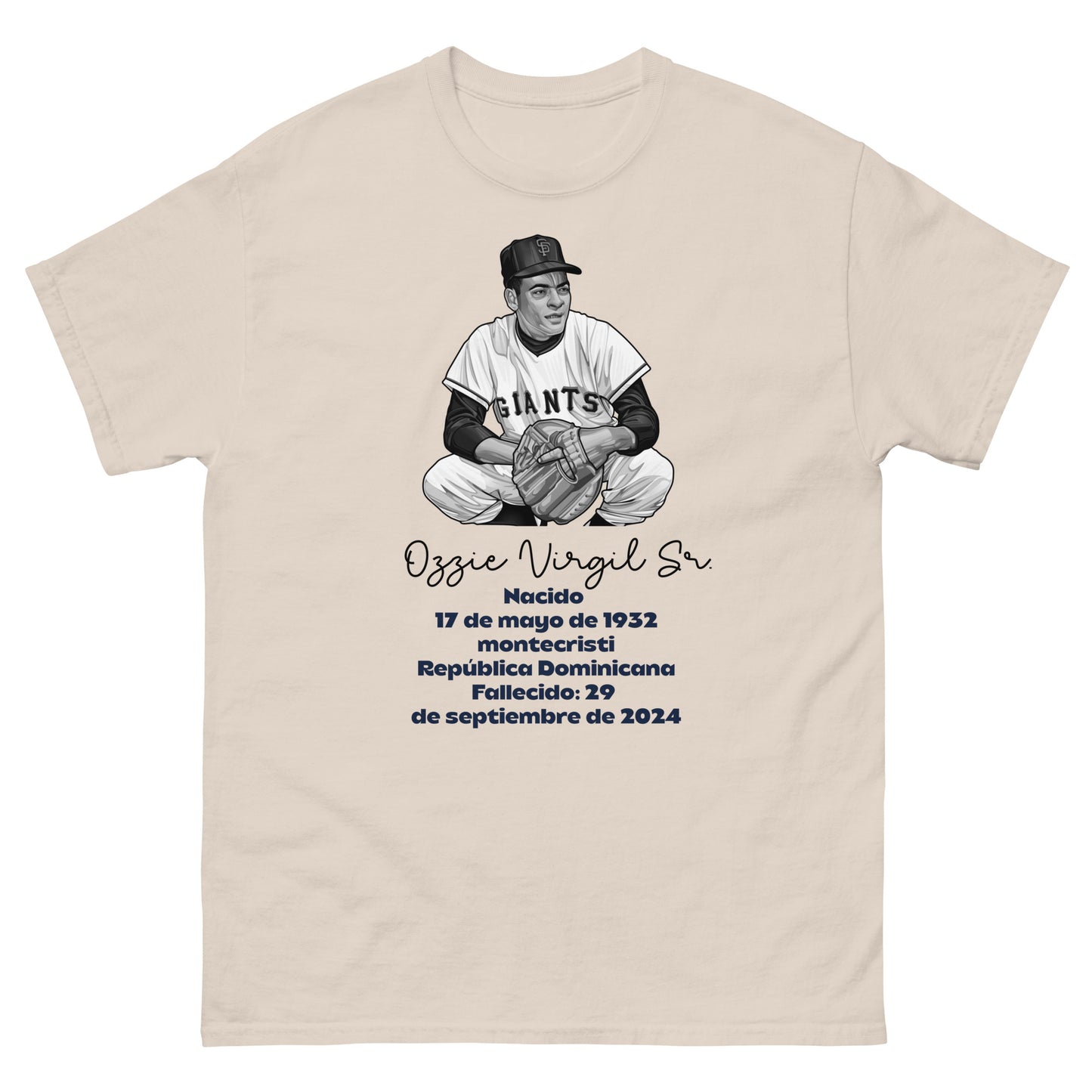 Memoria de Ozzie Virgil Sr. Camiseta clásica unisex (Español)