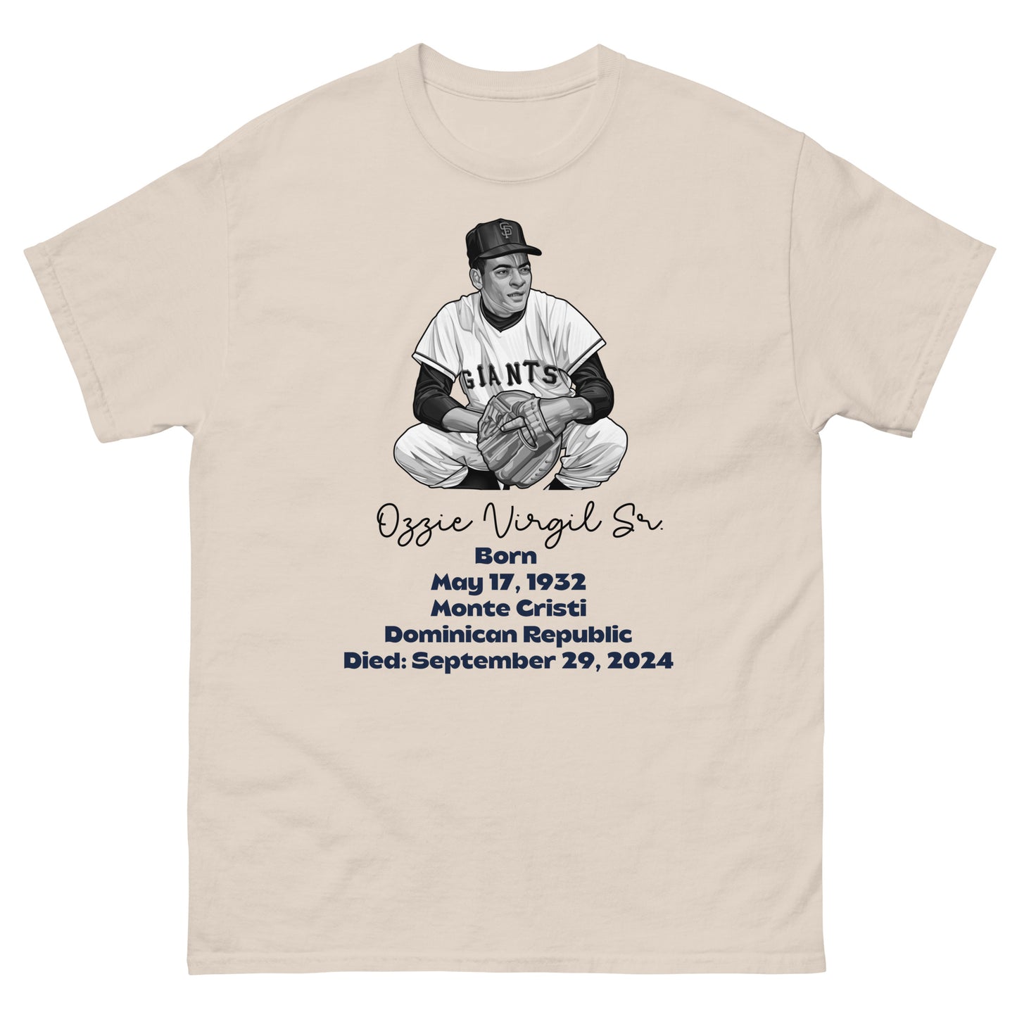 Memory of Ozzie Virgil Sr. Unisex classic tee (English)