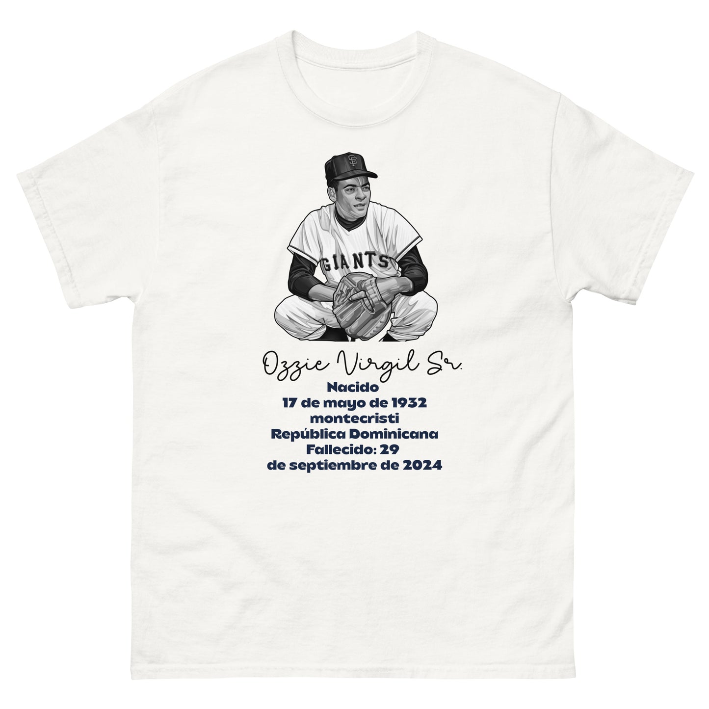 Memoria de Ozzie Virgil Sr. Camiseta clásica unisex (Español)