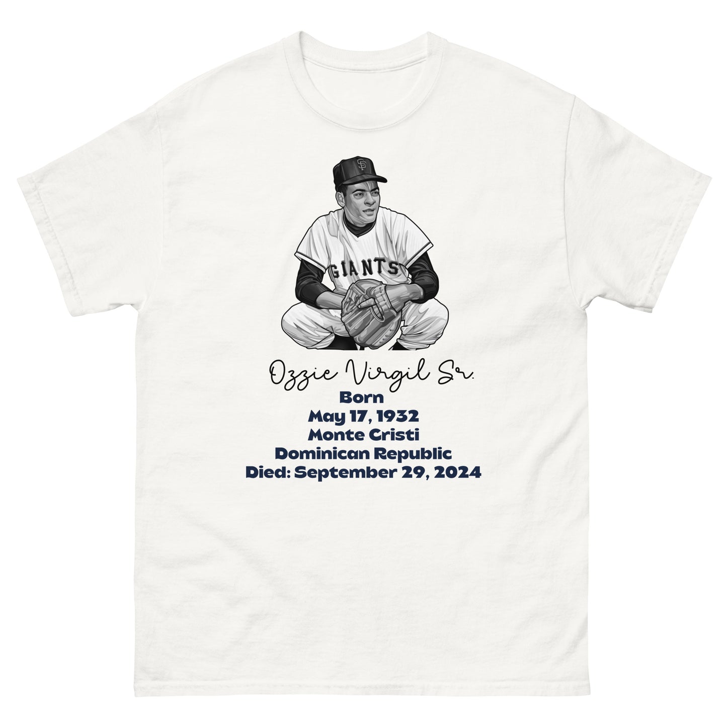 Memory of Ozzie Virgil Sr. Unisex classic tee (English)