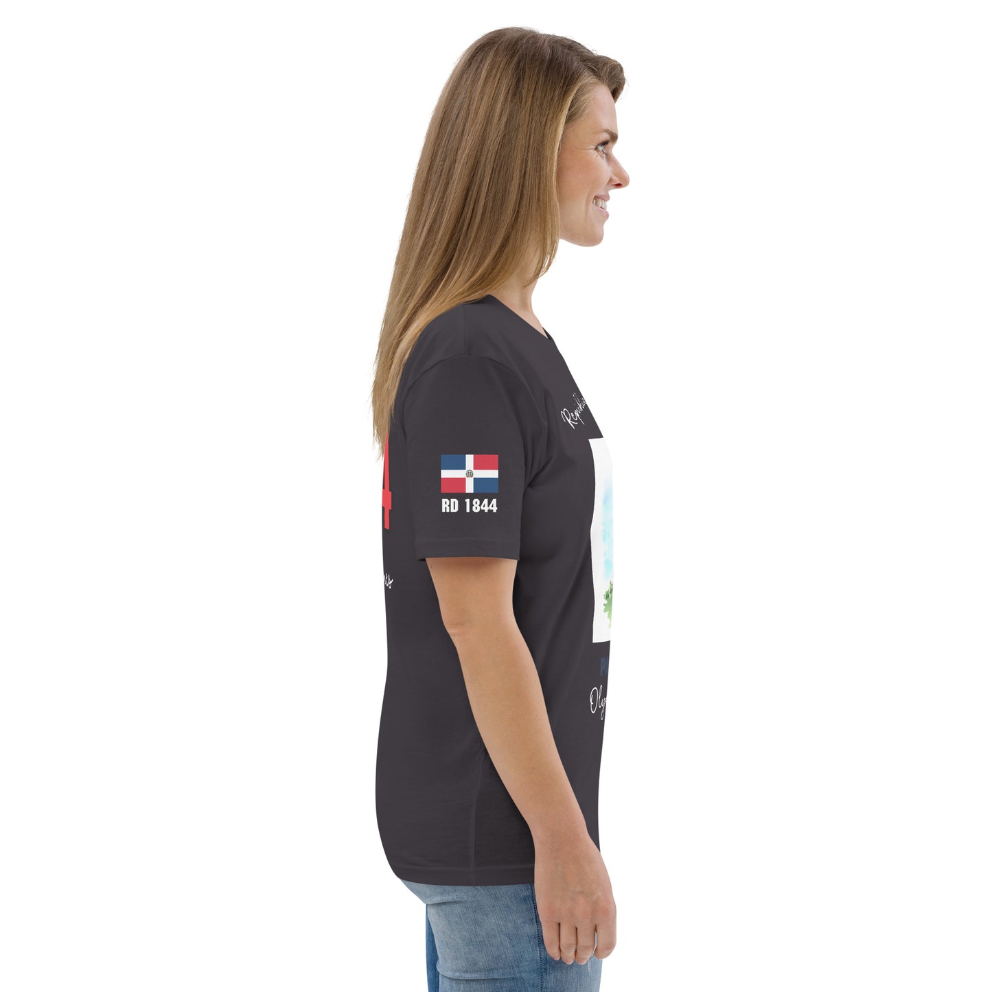 T-shirt unisexe en coton bio des Jeux Olympiques de Paris 2024 (DARK-FR)