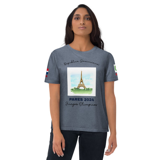 T-shirt unisexe en coton bio des Jeux Olympiques de Paris 2024 (LIGHT-SP)