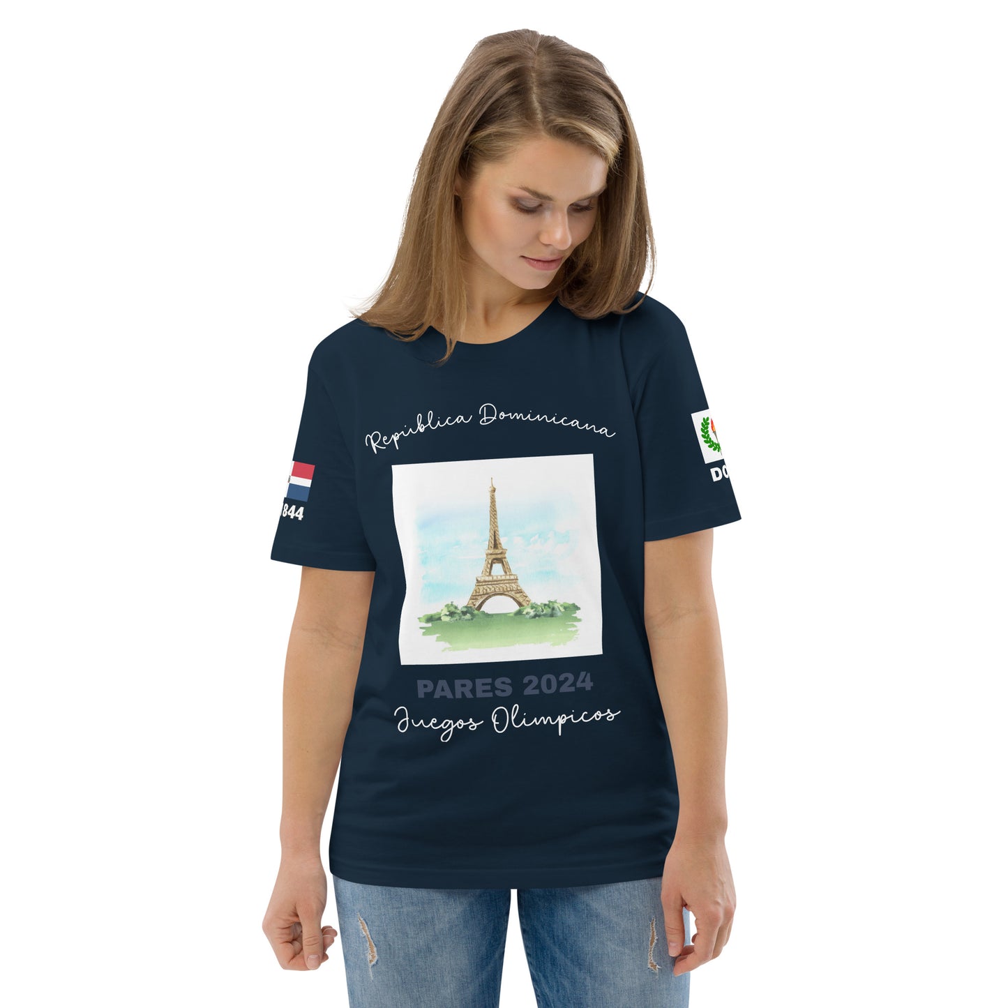 Paris 2024 Olympic Games Unisex organic cotton t-shirt (DARK-SP)