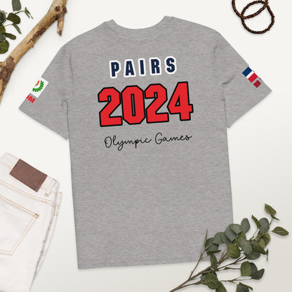 Paris 2024 Olympic Games Unisex organic cotton t-shirt (LIGHT-EN)