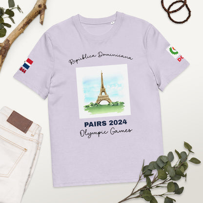 Paris 2024 Olympic Games Unisex organic cotton t-shirt (LIGHT-EN)