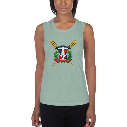 RD 1844 Baseball Seal Ladies’ Muscle Tank